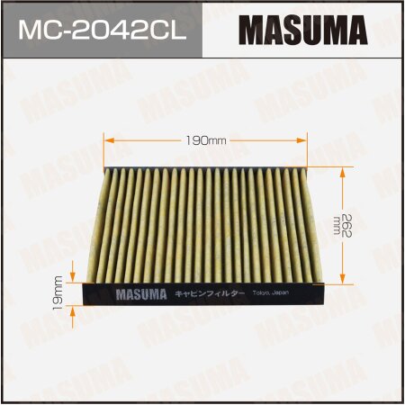 Cabin air filter Masuma charcoal, MC-2042CL