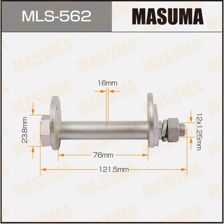Camber adjustment bolt Masuma, MLS-562