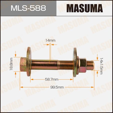 Camber adjustment bolt Masuma, MLS-588