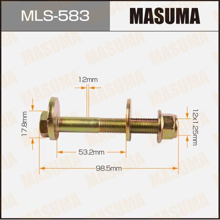 Camber adjustment bolt Masuma, MLS-583
