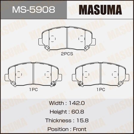 Brake pads Masuma, MS-5908