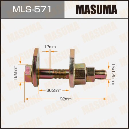 Camber adjustment bolt Masuma, MLS-571