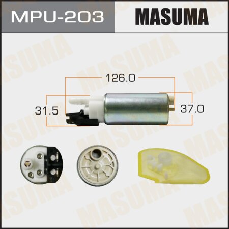 Fuel pump Masuma 100 LPH, 3kg/cm2, with filter MPU-025, MPU-203