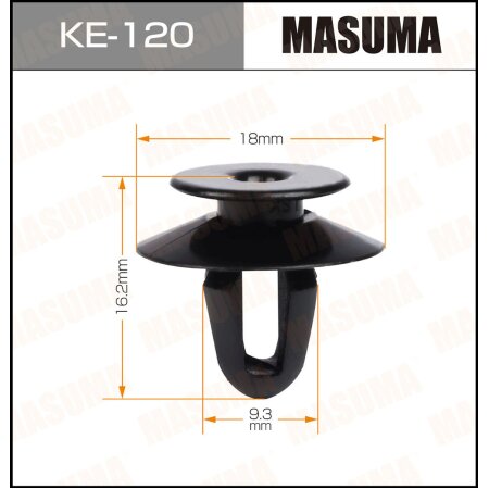 Retainer clip Masuma plastic, KE-120