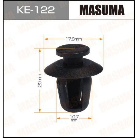 Retainer clip Masuma plastic, KE-122