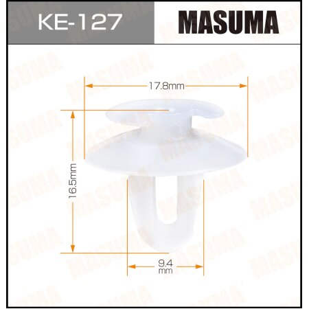 Retainer clip Masuma plastic, KE-127