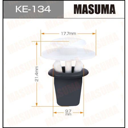 Retainer clip Masuma plastic, KE-134