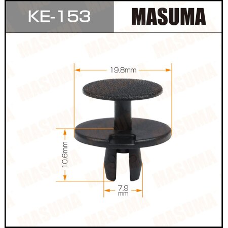 Retainer clip Masuma plastic, KE-153