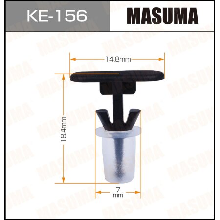 Retainer clip Masuma plastic, KE-156