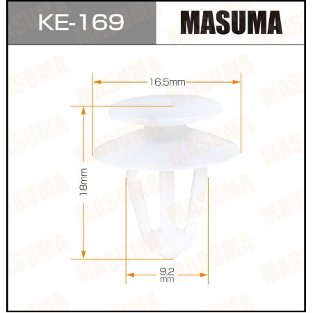 Retainer clip Masuma plastic, KE-169