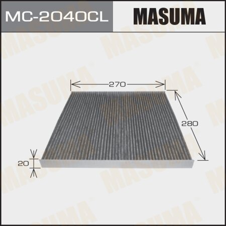 Cabin air filter Masuma charcoal, MC-2040CL