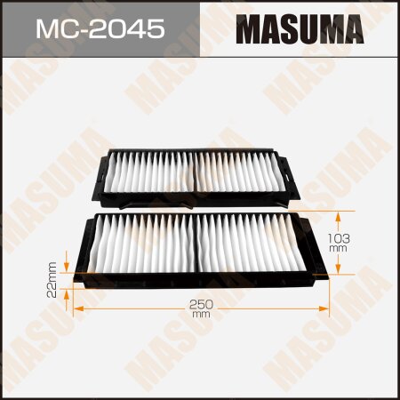 Cabin air filter Masuma, MC-2045