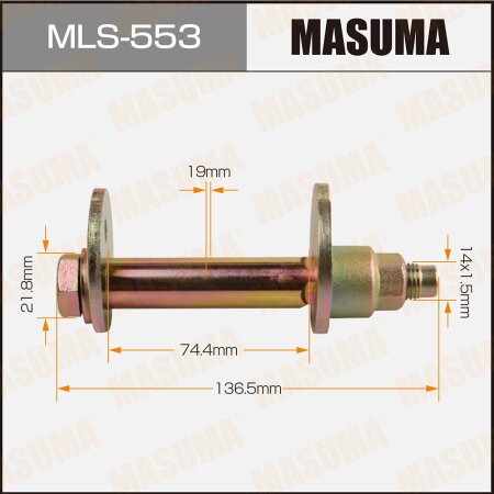 Camber adjustment bolt Masuma, MLS-553