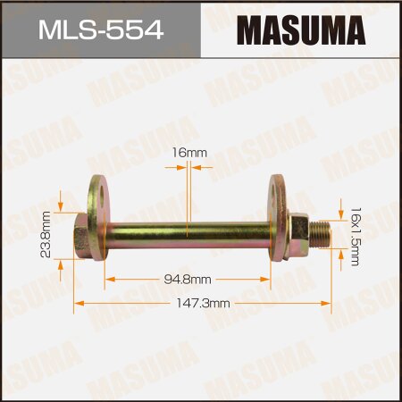 Camber adjustment bolt Masuma, MLS-554