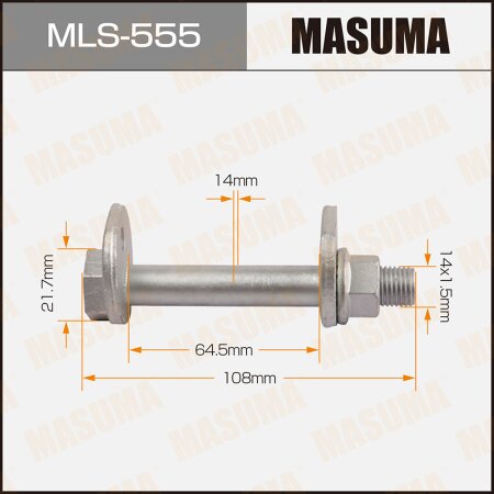 Camber adjustment bolt Masuma, MLS-555