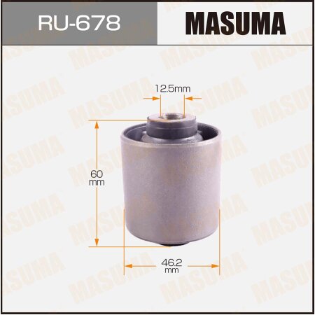 Silent block suspension bush Masuma, RU-678