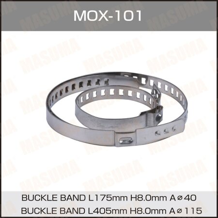 Dust boot steel clamp Masuma, pack of 5 sets, MOX-101