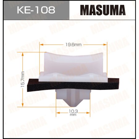 Retainer clip Masuma plastic, KE-108