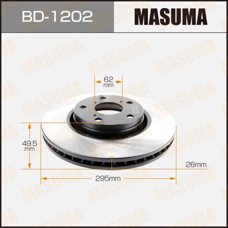 Brake disk Masuma, BD-1202
