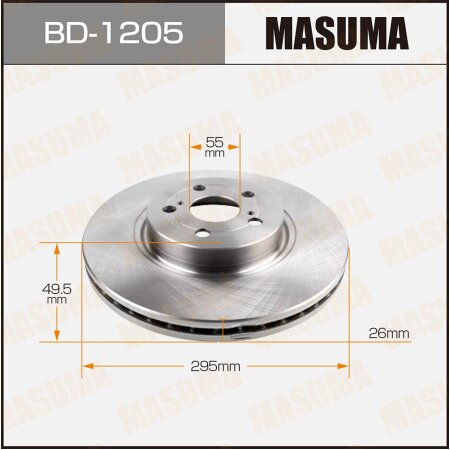 Brake disk Masuma, BD-1205