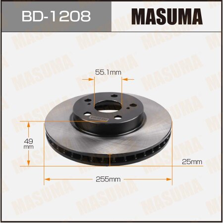 Brake disk Masuma, BD-1208