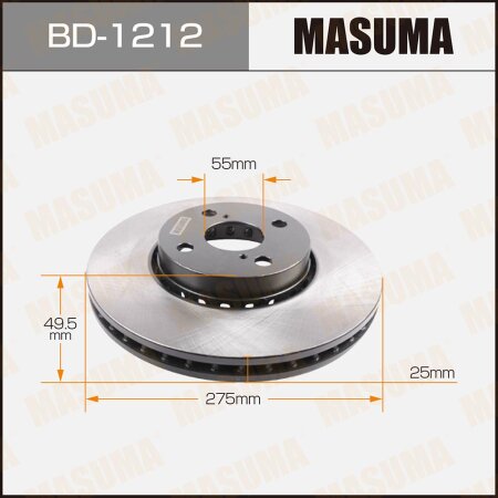 Brake disk Masuma, BD-1212