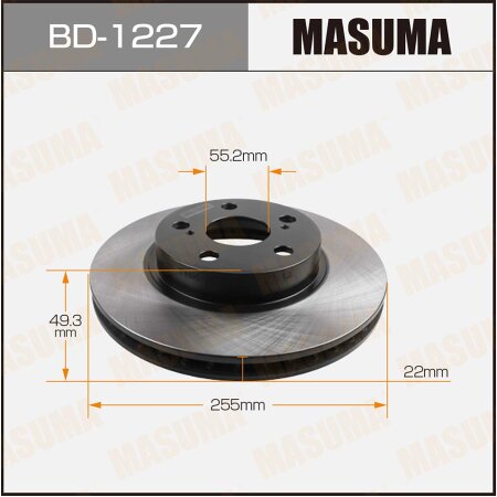 Brake disk Masuma, BD-1227