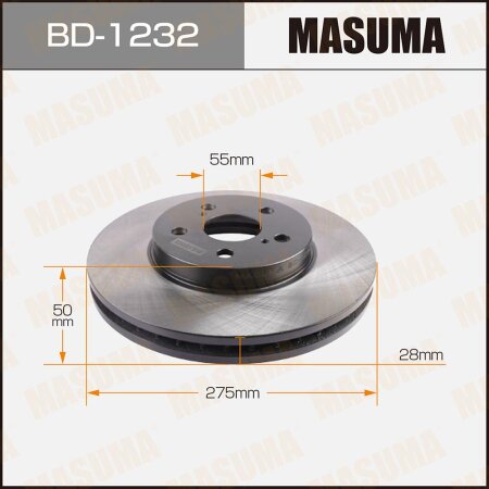 Brake disk Masuma, BD-1232
