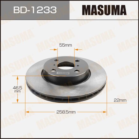 Brake disk Masuma, BD-1233