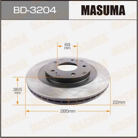 Brake disk Masuma, BD-3204