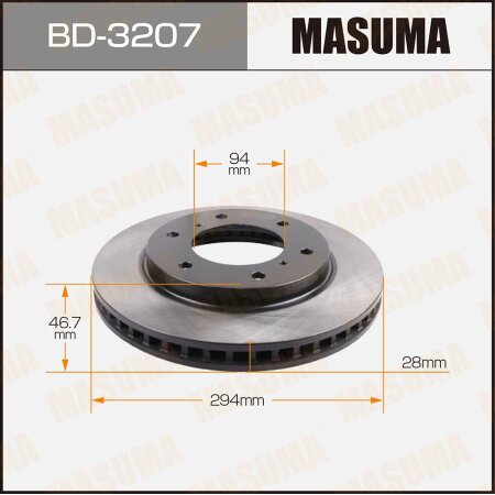 Brake disk Masuma, BD-3207