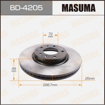 Brake disk Masuma, BD-4205