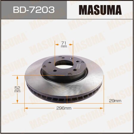 Brake disk Masuma, BD-7203