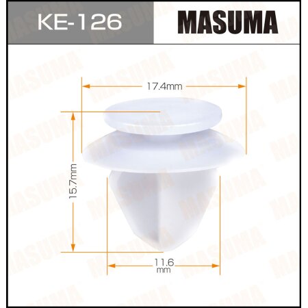 Retainer clip Masuma plastic, KE-126