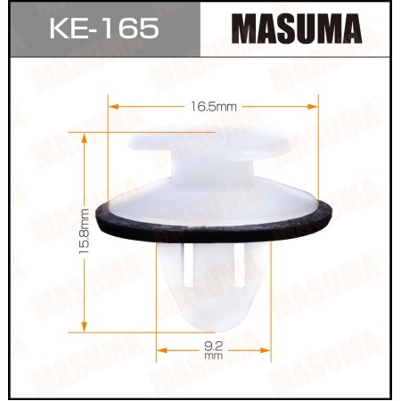 Retainer clip Masuma plastic, KE-165