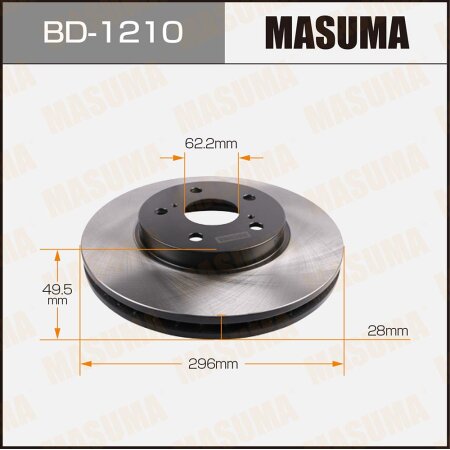 Brake disk Masuma, BD-1210