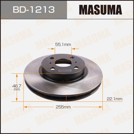 Brake disk Masuma, BD-1213