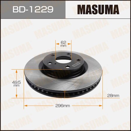 Brake disk Masuma, BD-1229