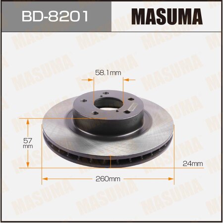 Brake disk Masuma, BD-8201