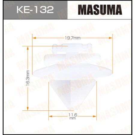 Retainer clip Masuma plastic, KE-132