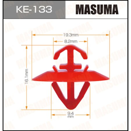 Retainer clip Masuma plastic, KE-133