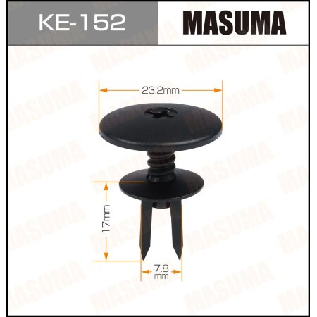 Retainer clip Masuma plastic, KE-152