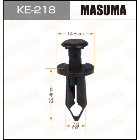 Retainer clip Masuma plastic, KE-218