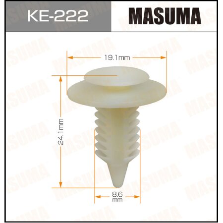 Retainer clip Masuma plastic, KE-222