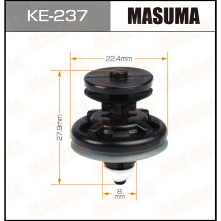 Retainer clip Masuma plastic, KE-237