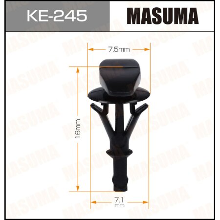 Retainer clip Masuma plastic, KE-245