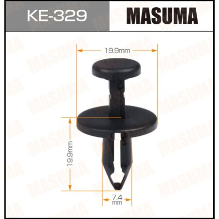 Retainer clip Masuma plastic, KE-329