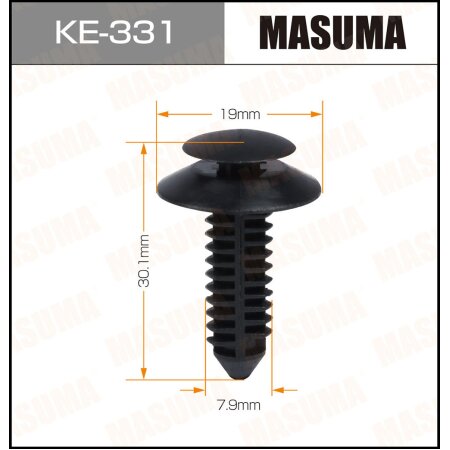 Retainer clip Masuma plastic, KE-331