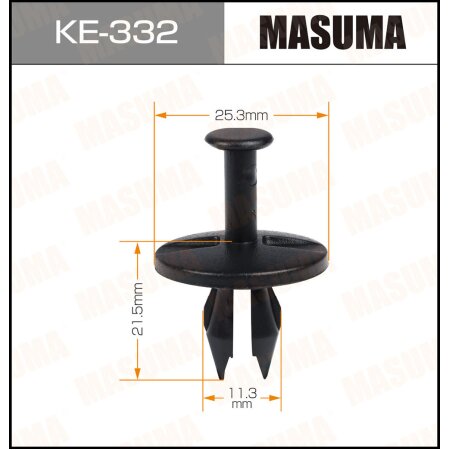 Retainer clip Masuma plastic, KE-332