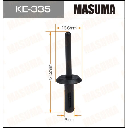 Retainer clip Masuma plastic, KE-335